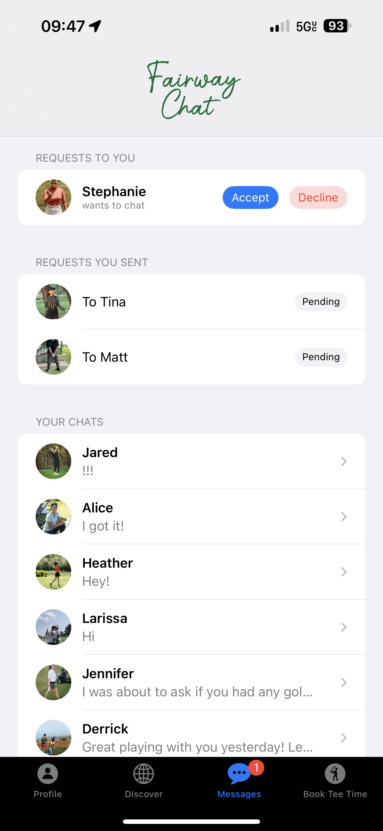 Fairway Buddies Chat