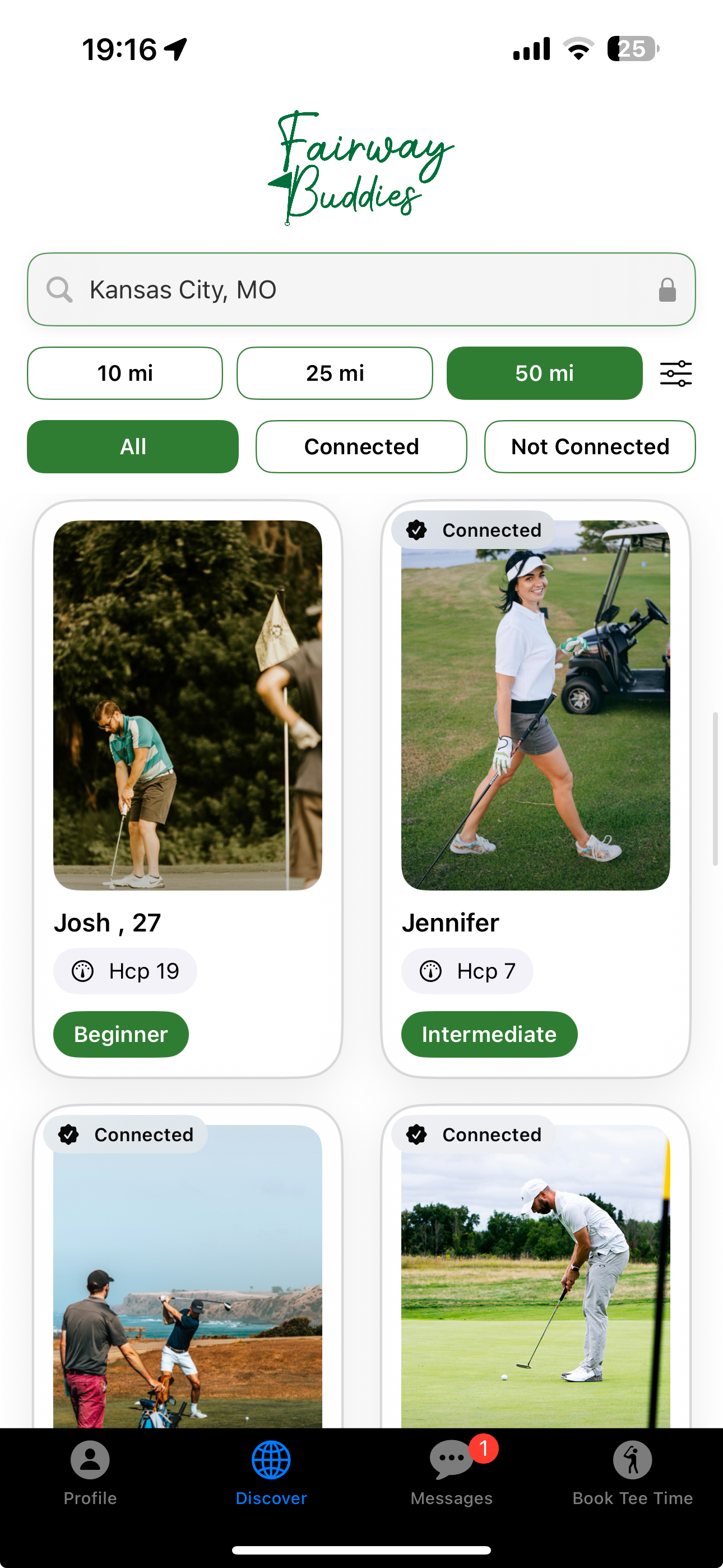 Fairway Buddies App Screenshot